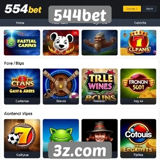 Principais jogos disponíveis na plataforma 544bet